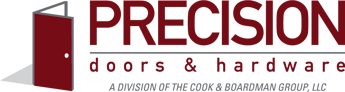 Precision Doors and Hardware Logo with Division of CBG